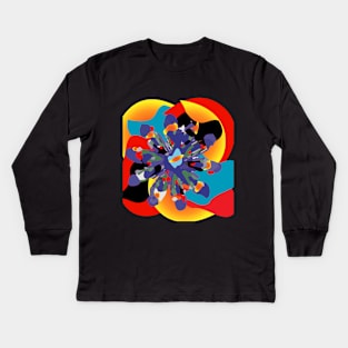 Abstract Digital Art. Kids Long Sleeve T-Shirt